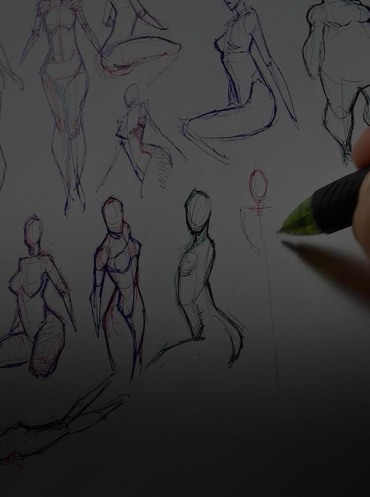 Figure Drawing Poses [001] - Standing & Sitting | Figure drawing poses,  Life drawing reference, Figure poses