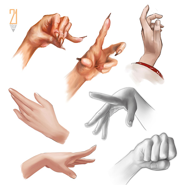 How To Draw Hands - Step by Step Guide | 21 Draw