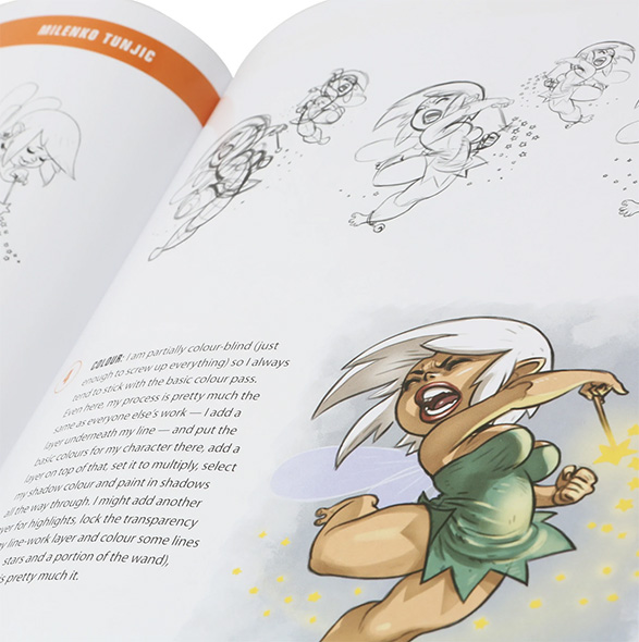 Inside of the book "Learn from 100 Famous Artists" A 21 Draw Book