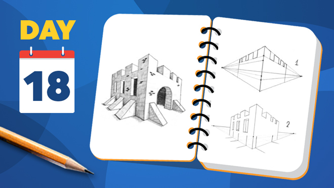 Learn how to draw a medieval castle in 3D on paper - Beginner lesson Learn how to draw a medieval castle in 3D on paper - Beginner lesson