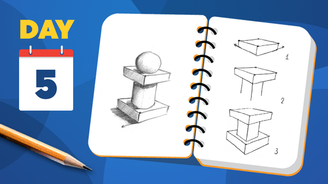 Learn how to draw stacked objects with realistic shadows - Beginner lesson Learn how to draw stacked objects with realistic shadows - Beginner lesson