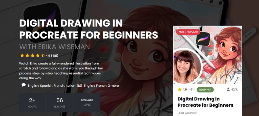 Online Illustration Course - Digital Drawing in Procreate for Beginners