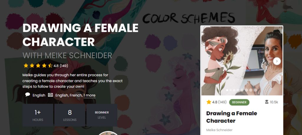 Course Procreate – Drawing-a- Female Character