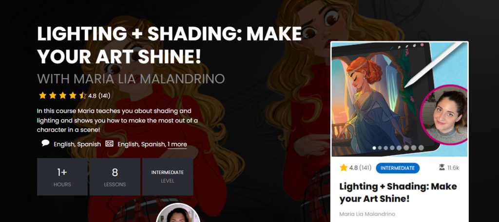 Course Procreate - Lighting Shading Make Seu Art Shine