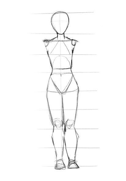 How To Draw A Body Female Drawing The Legs
