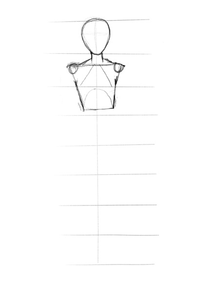 How To Draw A Female Body Step 2 Chest