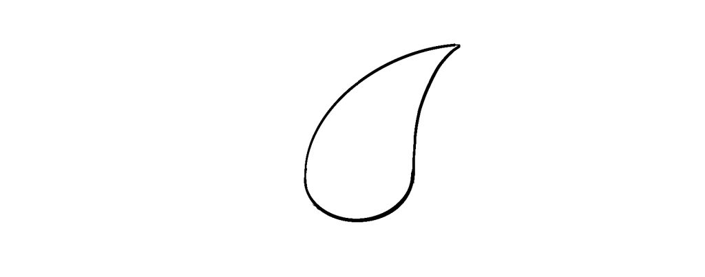 How To Draw A Simple Rose Step 1 Draw The First Petal