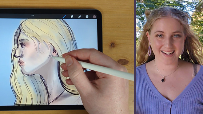 Paint digitally with the soft brush method Paint digitally with the soft brush method