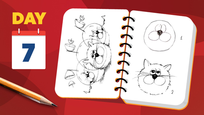 Aprenda a desenhar gatinhos peludos com capacetes espaciais - Lição para iniciantes Aprenda a desenhar gatinhos peludos com capacetes espaciais - Lição para iniciantes