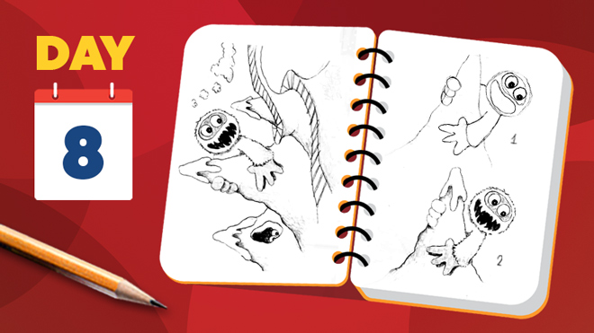Aprenda a desenhar o abominável boneco de neve nas montanhas - Lição para iniciantes Aprenda a desenhar o abominável boneco de neve nas montanhas - Lição para iniciantes