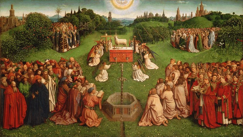 An image illustrating the principle of balance in art composition, showing how elements like shape, color, and texture are distributed to create visual equilibrium, either symmetrically or asymmetrically, enhancing the artwork's overall harmony and appeal.