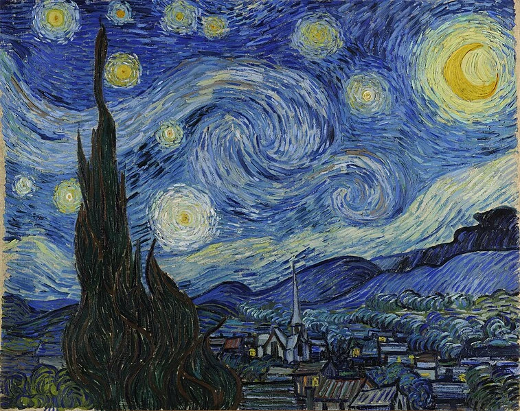 An artwork showcasing the concept of rhythm in art, featuring repeating patterns and elements that create a visual tempo, leading the viewer's eye across the canvas in a harmonious, rhythmic flow.