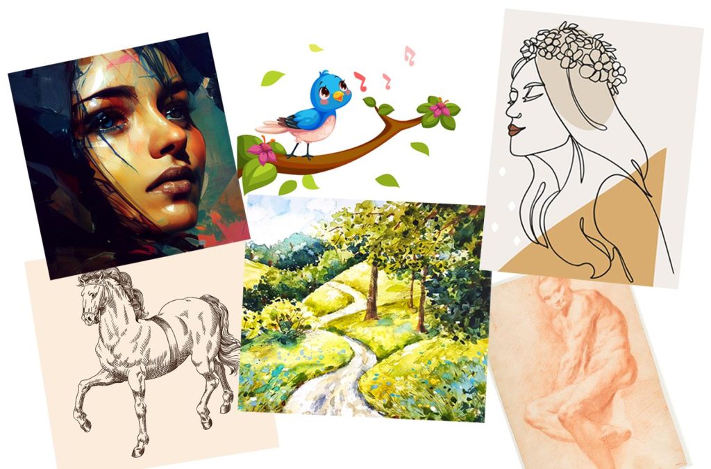 Esercitati con diversi stili di disegno