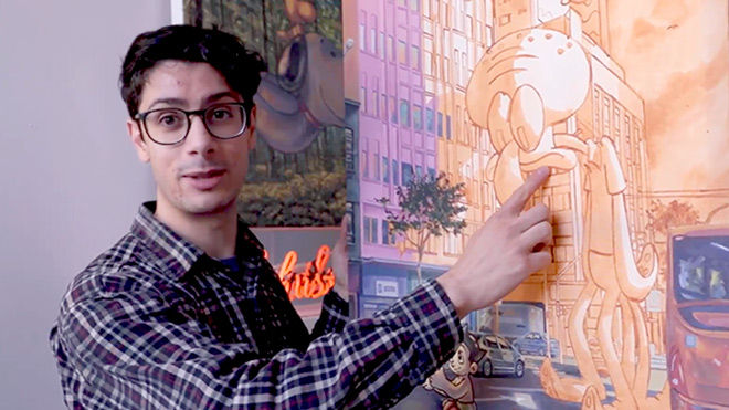 Nick Prodromou paints pop art Nick Prodromou paints pop art