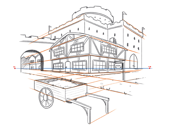 Jazza teaches drawing with perspective guides