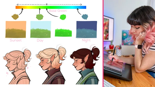 Pick colors for digital illustrations Pick colors for digital illustrations