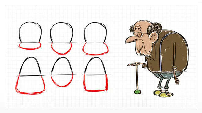 Head shapes for character design