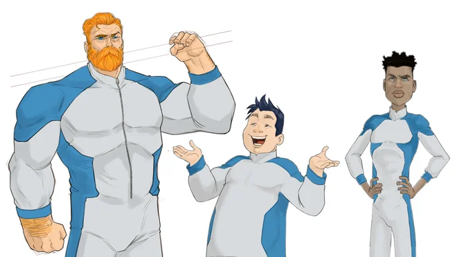 Coloring digitally in photoshop character design