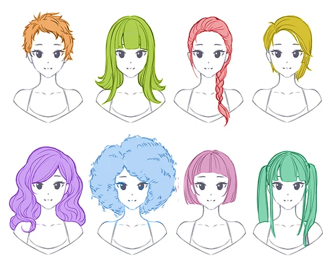learn to draw hairstyles curly long short ponytails learn to draw hairstyles curly long short ponytails