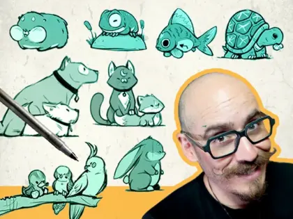 beginners course to draw cartoon animals