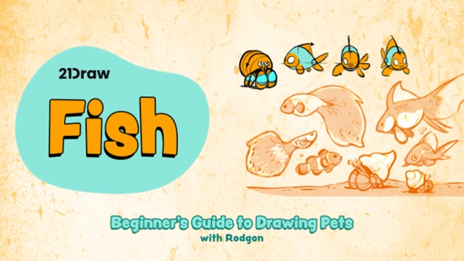 rodgon the artist teaches beginners to draw fish