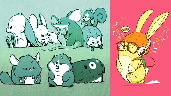 drawing cute animals beginners course