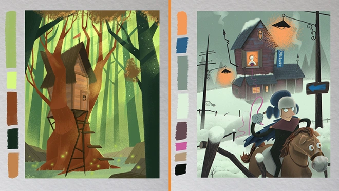 adaptación de ilustración narración composición narrativa arte digital