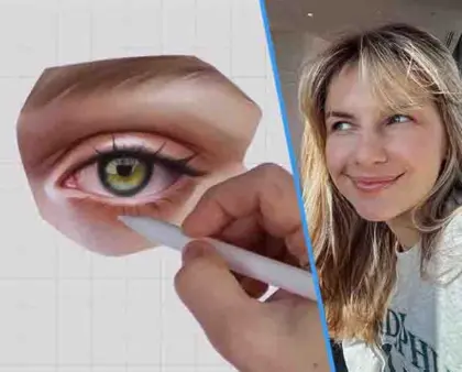 marsa realistic eye rendering digital painting portrait procreate