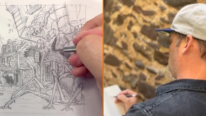 concept art worldbuilding sketching process sean murray