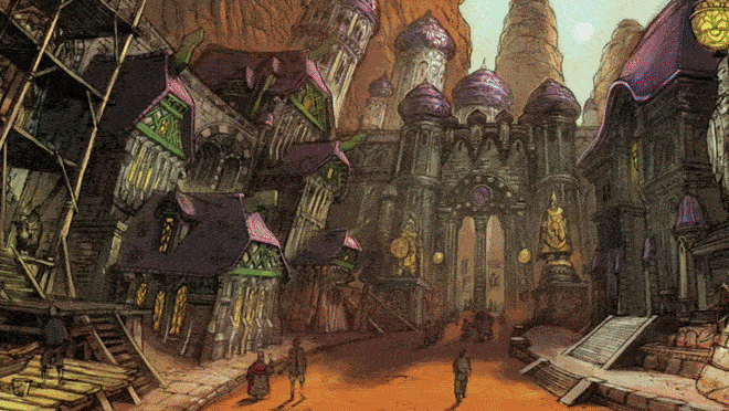 worldbuilding fantasy illustrations