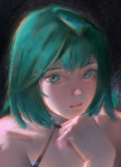stylized anime girl portrait facial anatomy guso yugo portrait